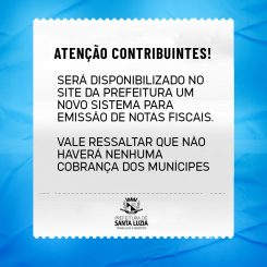 Atenção contribuintes!