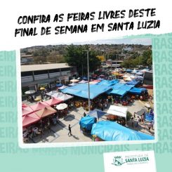Feiras livres movimentam Santa Luzia neste final de semana