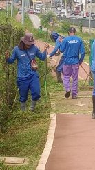 Retrospectiva da semana das equipes de capina e limpeza em Santa Luzia