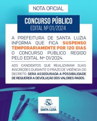 Nota de Esclarecimento – Suspensão Temporária do Concurso Público