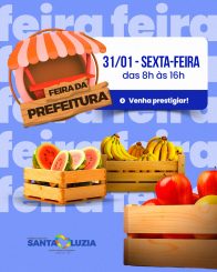 Amanhã terá feira livre na porta da Prefeitura