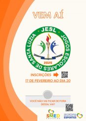 Prefeitura abre inscrições para os Jogos Escolares de Santa Luzia