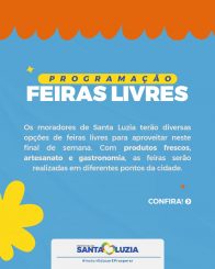 Feiras Livres movimentam Santa Luzia neste final de semana