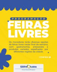 Feiras livres movimentam a cidade neste fim de semana
