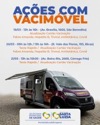Ações de saúde com vacimóvel