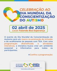 Prefeitura promove evento em celebração ao Dia Mundial da Conscientização do Autismo
