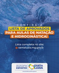 Aprovados nas aulas de hidroginástica e natação: Entrega de documentação