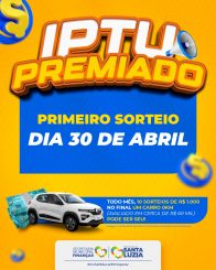 Primeiro sorteio do IPTU Premiado 2025 será no dia 30 de abril