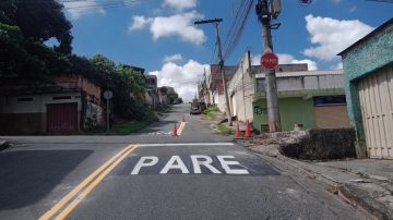 Nova sinalização viária no distrito de São Benedito reforça segurança no trânsito