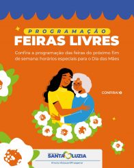 Confira a programação das feiras do próximo fim de semana: horários especiais para o Dia das Mães