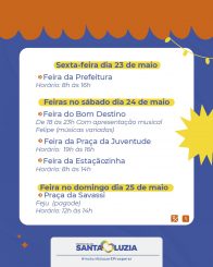Confira as feiras livres deste final de semana