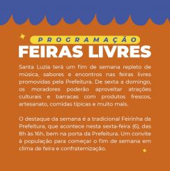 Fim de semana animado com música ao vivo e feiras em vários bairros