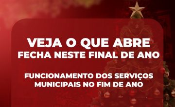 Veja o que abre/fecha neste final de ano